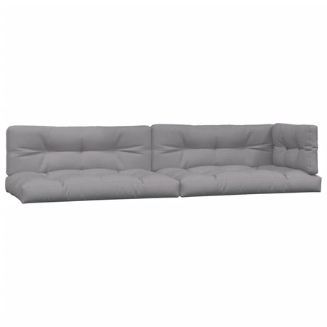 VidaXL coussins de palette 5 pcs tissu gris