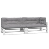 VidaXL coussins de palette 5 pcs tissu gris