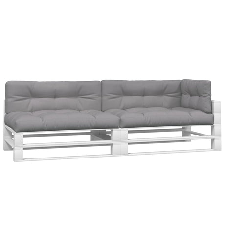 VidaXL coussins de palette 5 pcs tissu gris