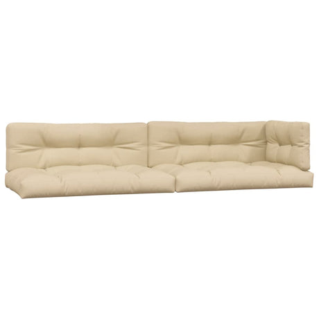 VidaXL coussins de palette 5 pcs tissu beige