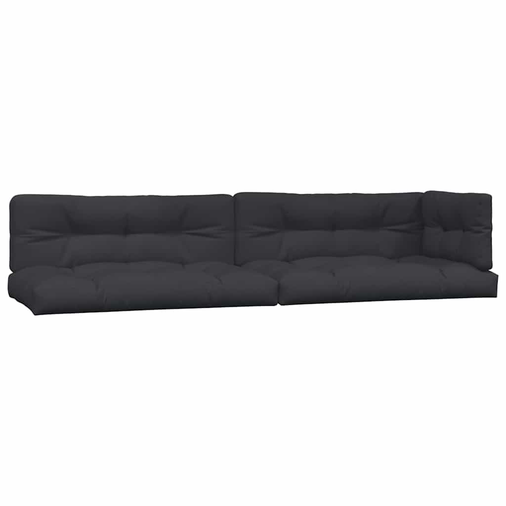 VidaXL coussins de palette 5 pcs tissu noir