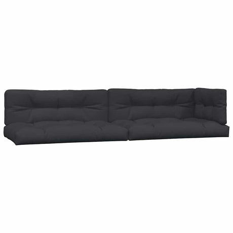 VidaXL coussins de palette 5 pcs tissu noir