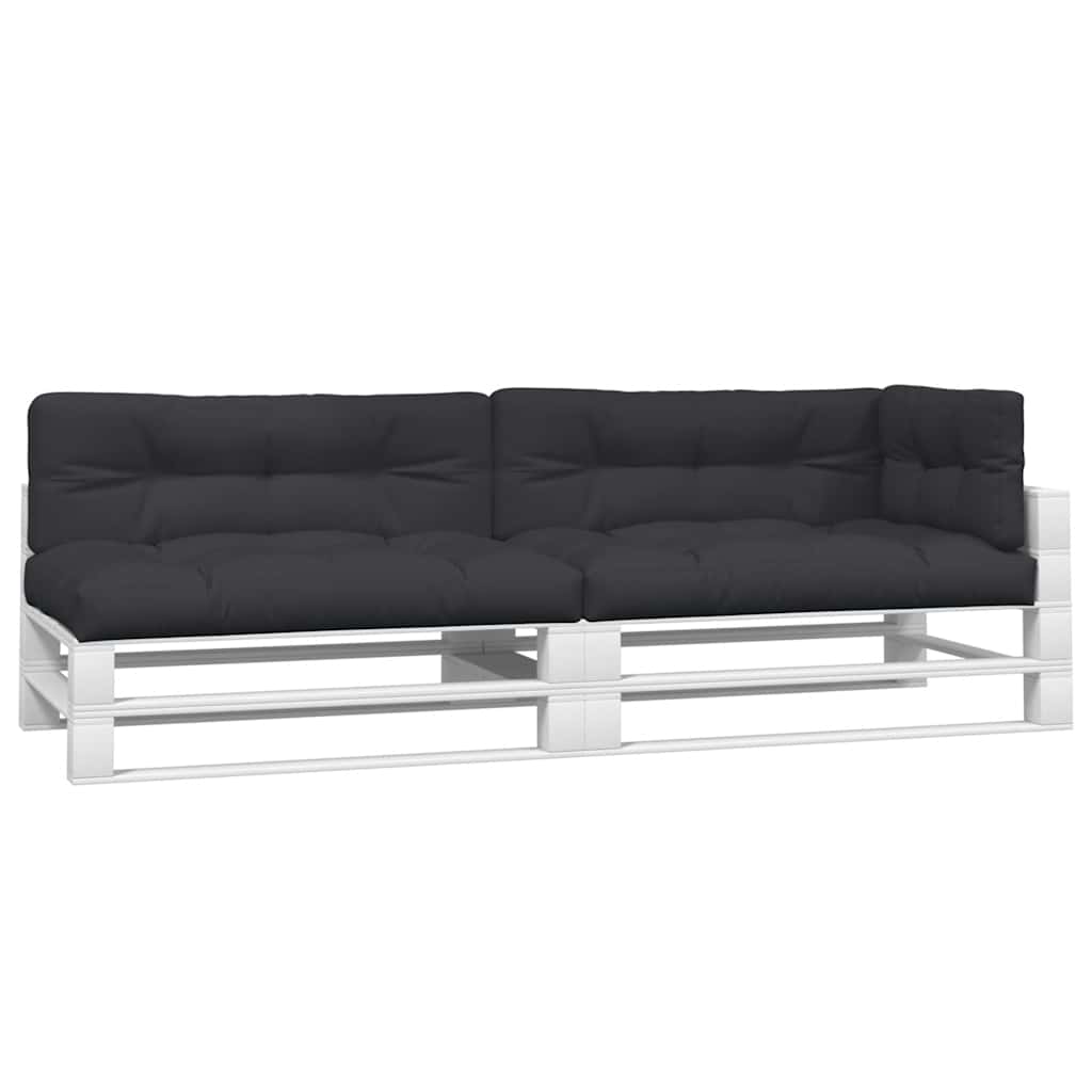 VidaXL coussins de palette 5 pcs tissu noir