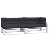 VidaXL coussins de palette 5 pcs tissu noir