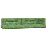 VidaXL coussins de palette 5 pcs tissu à motif de feuilles