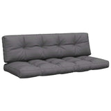 VidaXL coussins de palette 2 pcs tissu anthracite