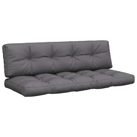 VidaXL coussins de palette 2 pcs tissu anthracite