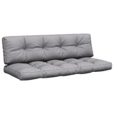 VidaXL coussins de palette 2 pcs tissu gris