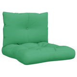 VidaXL coussins de palette 2 pcs tissu vert