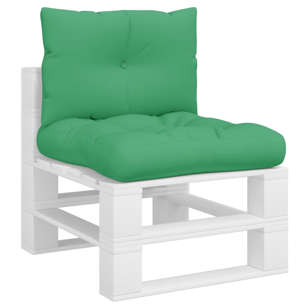 VidaXL coussins de palette 2 pcs tissu vert