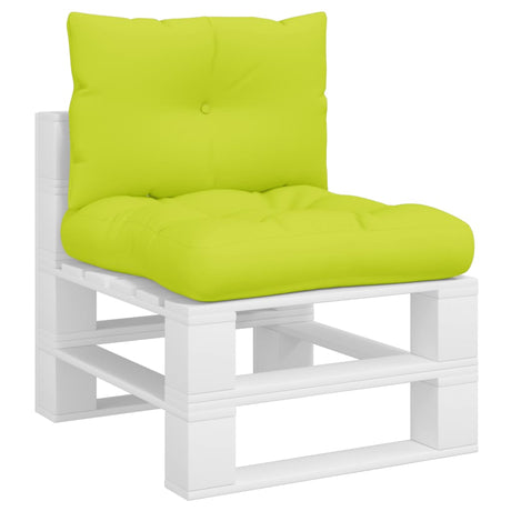 VidaXL coussins de palette 2 pcs tissu vert vif