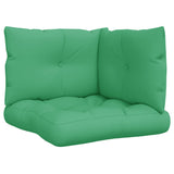 VidaXL coussins de palette 3 pcs tissu vert