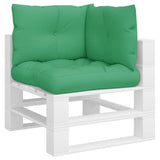 VidaXL coussins de palette 3 pcs tissu vert