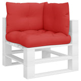 VidaXL coussins de palette 3 pcs tissu rouge