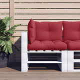 VidaXL coussins de palette 3 pcs tissu rouge vin