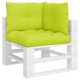 VidaXL coussins de palette 3 pcs tissu vert vif