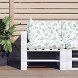 Vidaxl Pallet cushions 3 ST Leaf pattern Oxford Fabric