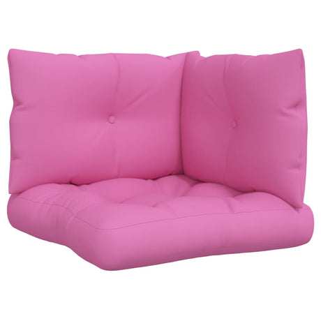 VidaXL coussins de palette 3 pcs tissu oxford rose