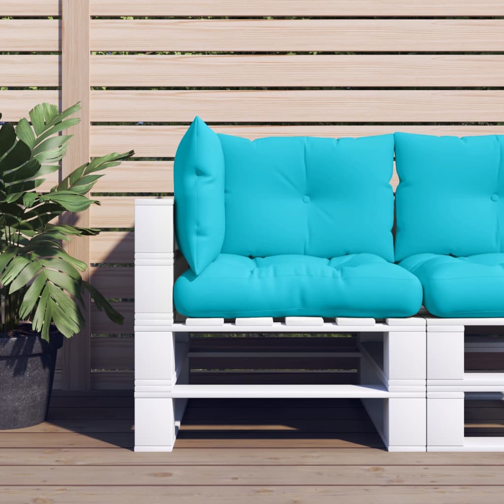 VidaXL coussins de palette 3 pcs tissu oxford turquoise