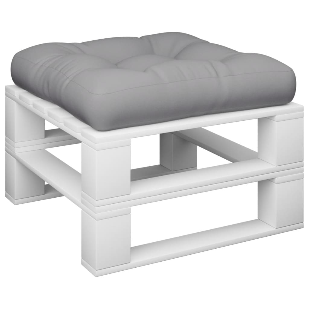 VidaXL Coussin de palette tissu gris