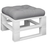 VidaXL Coussin de palette tissu gris