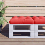 Vidaxl Pallet Cushion tessuto rosso