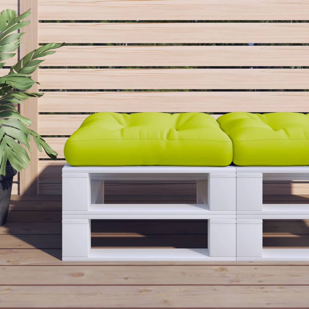 VidaXL coussin de palette en tissu vert vif