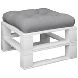 VidaXL coussin de palette 58x58x10 cm tissu gris