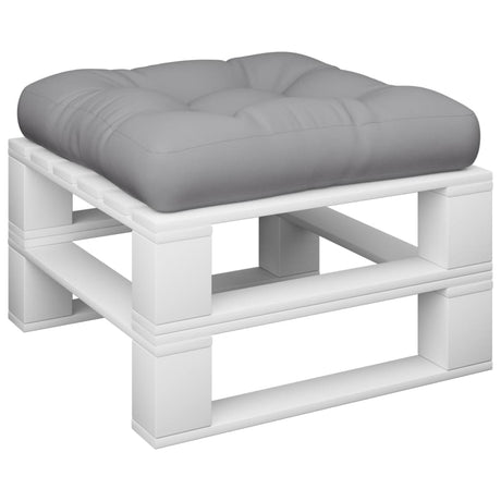 VidaXL coussin de palette 58x58x10 cm tissu gris