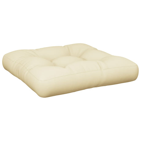 VidaXL coussin de palette 58x58x10 cm tissu couleur crème