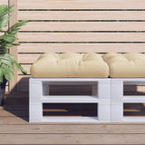 Vidaxxl coussin palette 58x58x10 cm tissu beige