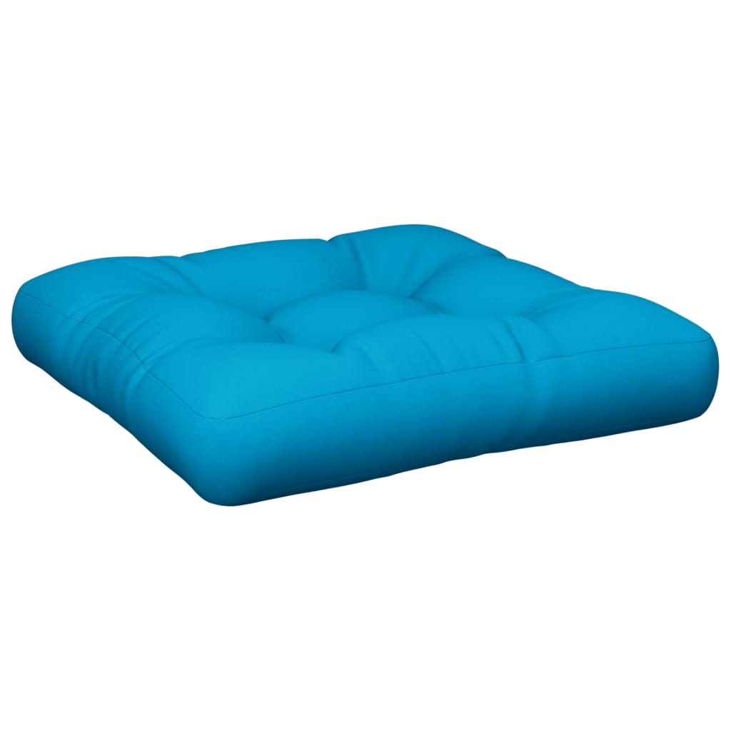 VidaXL coussin de palette 58x58x10 cm tissu bleu clair