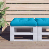 VidaXL coussin de palette 58x58x10 cm tissu bleu clair