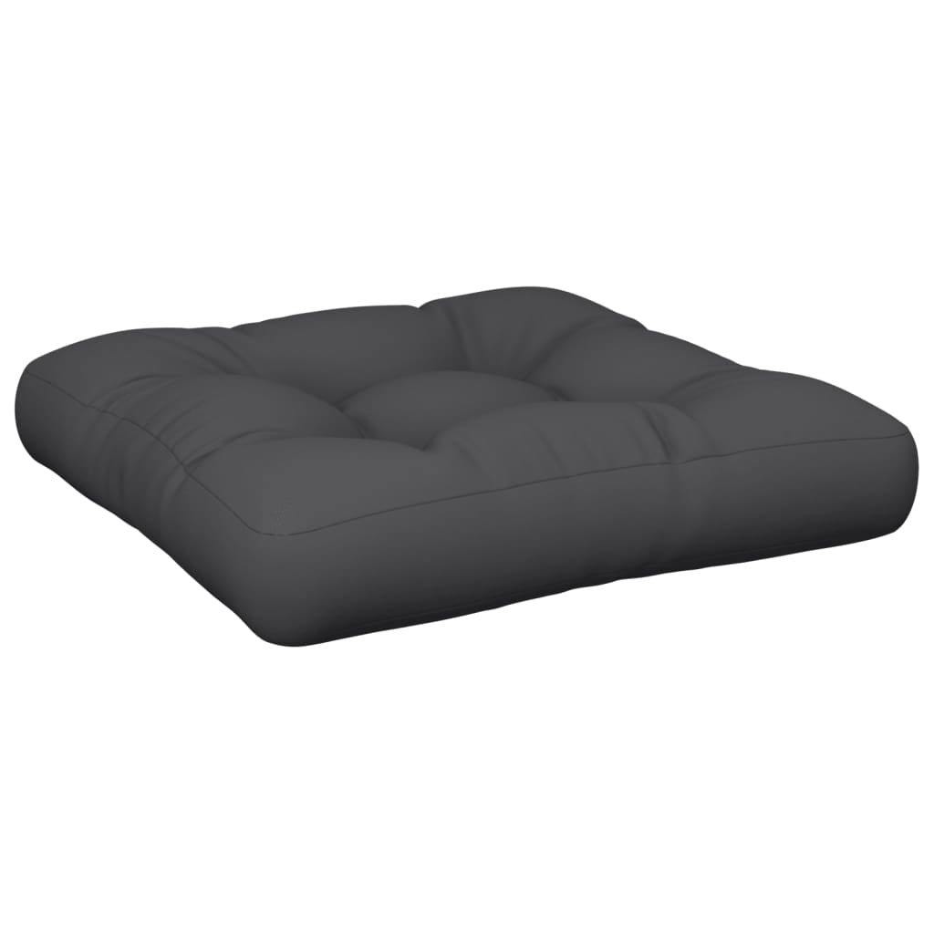 VidaXL coussin de palette 58x58x10 cm tissu noir