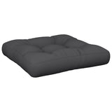 VidaXL coussin de palette 58x58x10 cm tissu noir