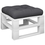 VidaXL coussin de palette 58x58x10 cm tissu noir