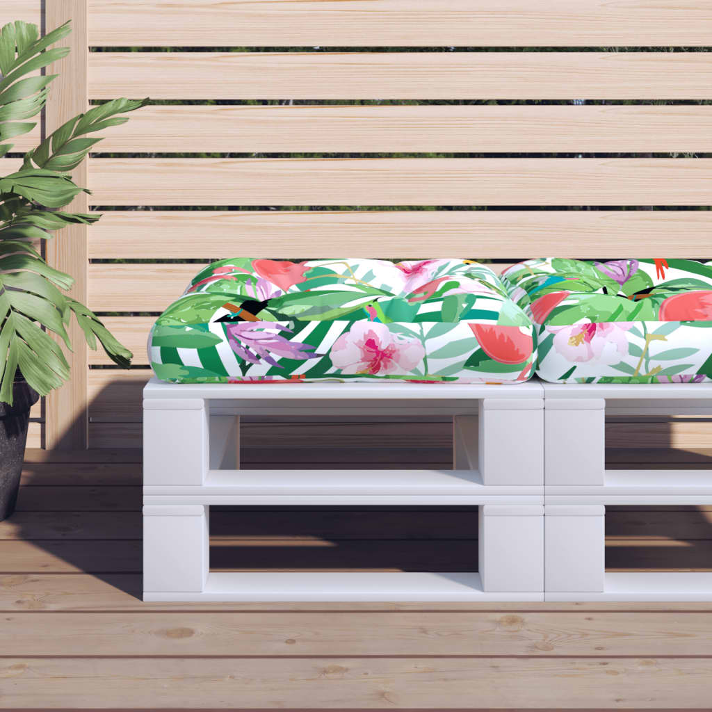 VidaXL coussin de palette 58x58x10 cm tissu oxford multicolore