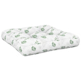 VidaXL coussin palette motif feuille 58x58x10 cm tissu oxford