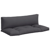 VidaXL coussins de palette 2 pcs tissu anthracite