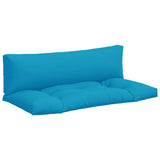 VidaXL coussins de palette 2 pcs tissu bleu clair