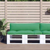 VidaXL coussins de palette 2 pcs tissu vert