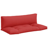VidaXL coussins de palette 2 pcs tissu rouge