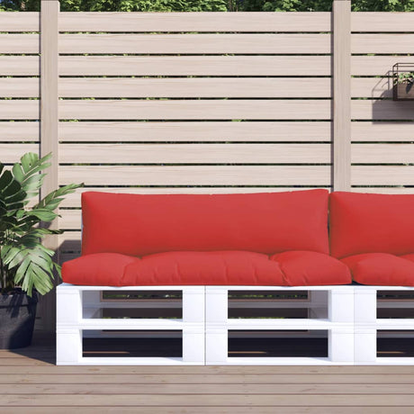 VidaXL coussins de palette 2 pcs tissu rouge
