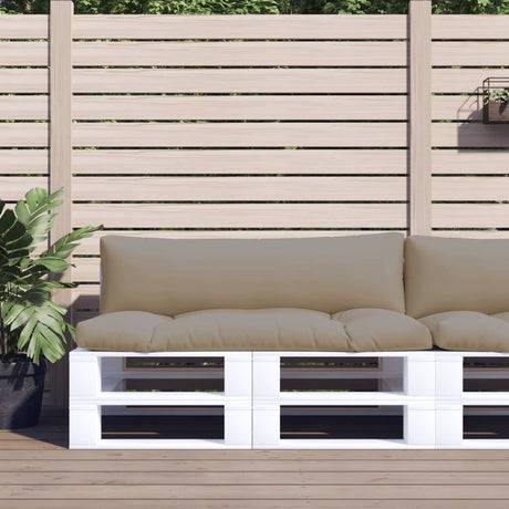 VidaXL coussins de palette 2 pcs tissu taupe