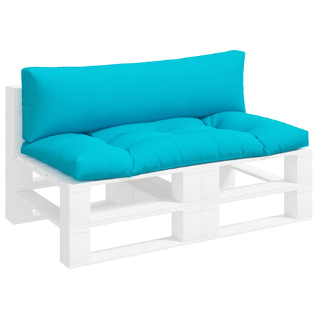 VidaXL coussins de palette 2 pcs tissu oxford turquoise