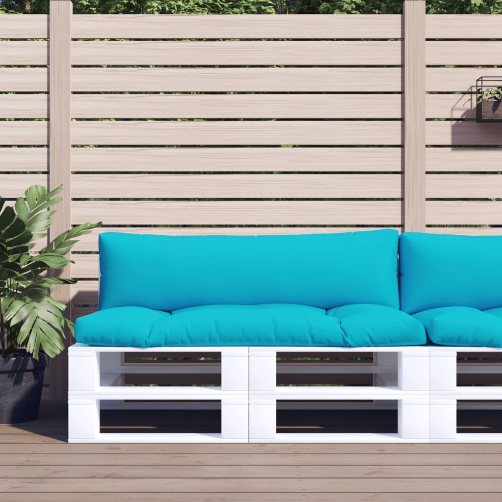 VidaXL coussins de palette 2 pcs tissu oxford turquoise