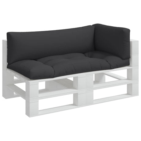 Vidaxl palletkussens 3 st stof zwart