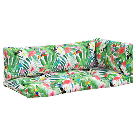 VidaXL coussins de palette 3 pcs tissu oxford multicolore