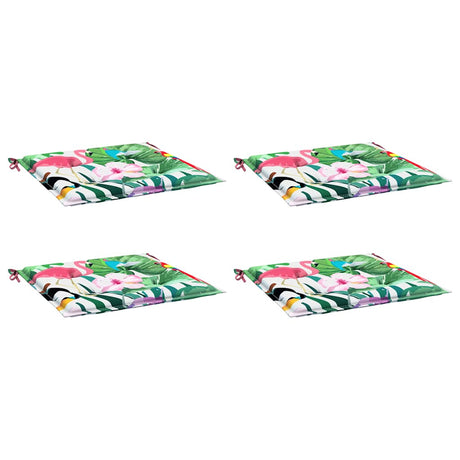 VidaXL coussins de chaise de jardin 4 pcs 40x40x4 cm tissu multicolore