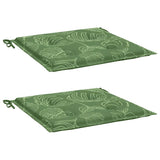 Vidaxx coussins de chaise 2 pcs motif feuille 40x40x4 cm tissu